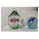 Pair of Paperweights - Teapot by Dynasty Gallery +