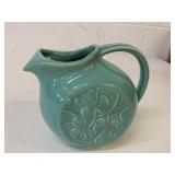 Vintage 1948 McCoy Shamrock Pitcher Turquoise