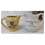 White Horse by Wade & Canadian Club Bar Jugs