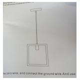 New Black Hanging Light Fixture