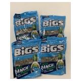 4x 140g Bags Bigs Zesty Ranch Sunflower Seeds