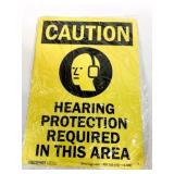 New 10" x 14" Metal Caution Sign