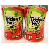 2x 40/Pack Trident Vibes Sour Patch Watermelon Gum