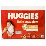 76 Huggies Newborn Diapers Little Snugglers