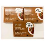 3x GoBio! Organic Brown Gravy Cubes 60g/ea