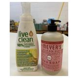 400ml Live Clean & 370ml Myers Hand Soaps