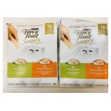 2x 16/Pk Purina Fancy Feast Savory Puree Naturals