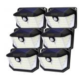 6 New LED Solar Motion Sensor Wide Angle Light