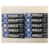 10 Packs Halls Extra Strong Menthol Lozenges