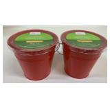 2x 9oz New Mainstays Citronella Candle Red Buckets