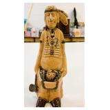VTG Japanese Ceramic Figurine Native Chief 7.5"