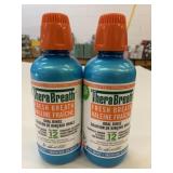 2x 473ml Therabreath Oral Rinse Icy Mint