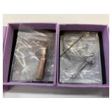 2 New Cremation Ashes Pendants w/Necklaces