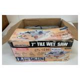 Workforce 7' Wet Tile Saw Missing Fence