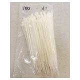 100 New 6' White Cable Ties