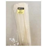 100 New 11' White 50lb Cable Ties