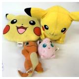 4 Pokemon Plush Stuffies