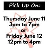 IMPORTANT! Pick up days/times: