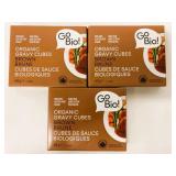 3x GoBio! Organic Brown Gravy Cubes 60g/ea