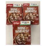 3x 460g Kellogg's Mini Wheats Brown Sugar Flavor