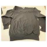 2 New Size S Adult Black Crew Neck Sweatshirts