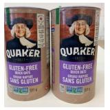 2x 511g Quaker Gluten Free Quick Oats
