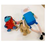 3 Assorted Stuffies Characters