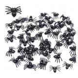 2x 150/Pk Mini Black Spider Decorations