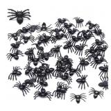 2x 150/Pk Mini Black Spider Decorations