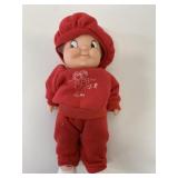 VTG Campbell Soup Doll w/Red Matching Clothing