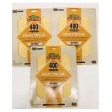 3x 3/Pack Gator 400 Grit Extra Fine Sand Paper