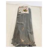 100 New 15' Black 120lb Cable Ties
