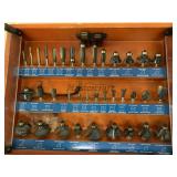 Mastercraft 36Pc Router Bit Set w/Cabinet
