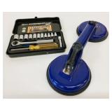 Socket Tool Set & QEP Double Suction Cup Lifter
