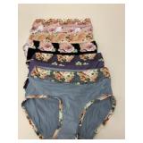 New 6 Pack Women's Floral Printed Underwear 2XL