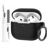 2 New AirPod 4 Case Cover Sets Black