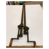 2 VTG 40' Cin. Tool Co. Bar Clamps