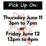 IMPORTANT! Pick up days/times: