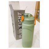 New Plus Eight 24oz 750ml Green SS Water Bottle