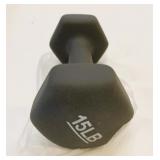 New 15lb Neoprene Texture Dumbbell Weight