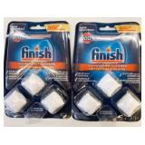 2 New Finish Dishwasher Cleaner 3 Week Supply/Pk
