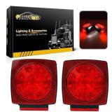 New 12V LED Square Trailer Lights Waterproof IP68