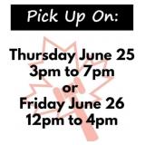 IMPORTANT! Pick up days/times:
