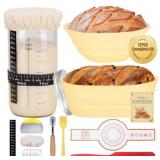 New 12Pc Sourdough Bread Starter Kit Green
