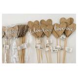 36 Wooden 21" x 3" LOVE picks
