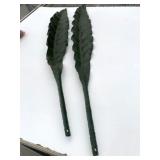2x 49" Long Metal Leafs
