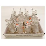 12 New 4" Glass Resin Light Up Angels