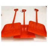 3 New 27" Nordic Trail Kids Snow Shovels