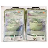 2x Vigoroot Felt Herb Planters
