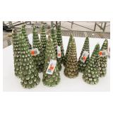 13 New Green Light Up Trees 8 & 9.5"
